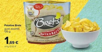 Carrefour Brets Patatine Pepe Nero 135 G(ml) offerta