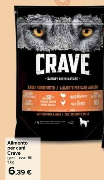 Carrefour Crave Alimento Per Cani offerta