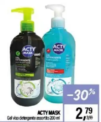 ACTY MASK Gel viso detergente assortito 200 ml