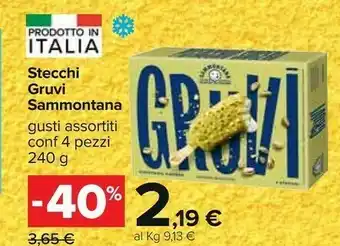 Carrefour Sammontana Stecchi Gruvi offerta
