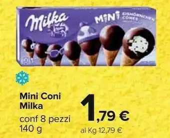Carrefour Milka Mini Coni offerta