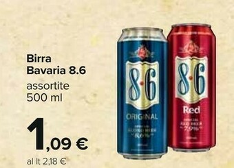 Carrefour Bavaria Birra 8.6 offerta
