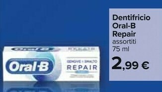 Carrefour Oral b Dentifricio Repair offerta