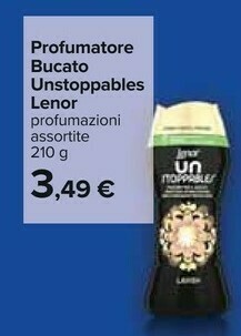 Carrefour Lenor Profumatore Bucato Unstoppables offerta