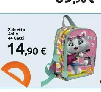 Carrefour Zainetto Asilo 44 Gatti offerta