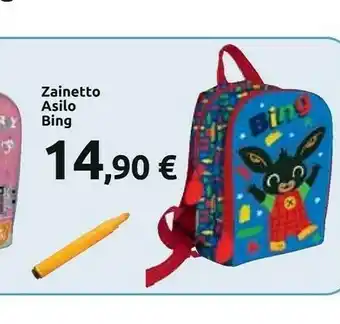 Carrefour Zainetto Asilo Bing offerta