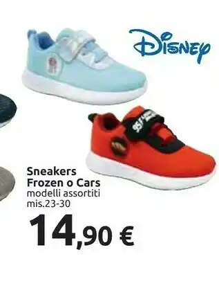 Carrefour Disney Sneakers Frozen/ Cars offerta