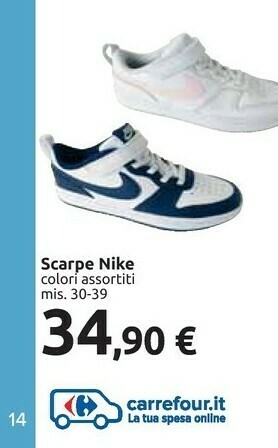 Carrefour Nike Scarpe offerta