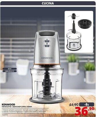 Comet Kenwood tritatutto - easychop chp61.100wh offerta