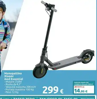 Carrefour Xiaomi Monopattino Mod Essential offerta