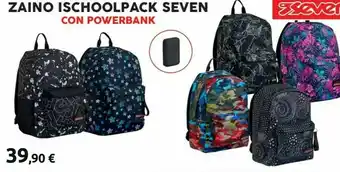 Carrefour Seven Zaino Ischoolpack Con Powerbank offerta