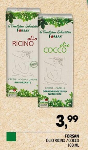 FORSAN OLIO RICINO/COCCO 100 ML