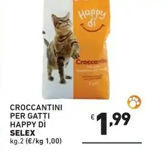 Ok Market Selex Croccantini Per Gatti Happy Di offerta