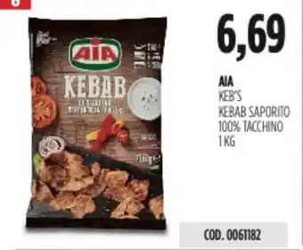 Carico Cash & Carry AIA KEB'S KEBAB SAPORITO 100% TACCHINO 1KG offerta