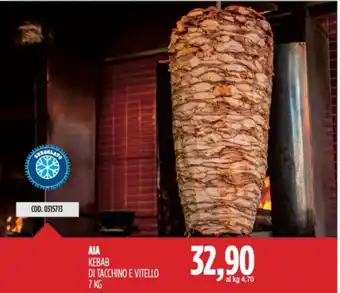 Carico Cash & Carry AIA KEBAB DI TACCHINO E VITELLO 7 KG offerta