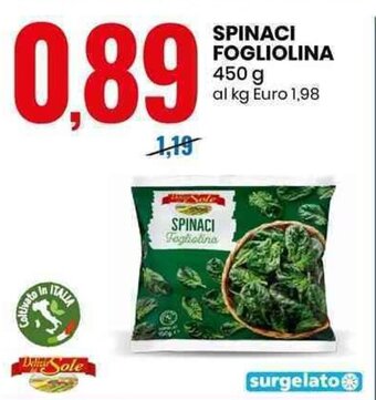 Eurospin SPINACI FOGLIOLINA 450 g offerta