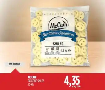 Carico Cash & Carry MC CAIN PATATINE SMILES 1,5 KG offerta