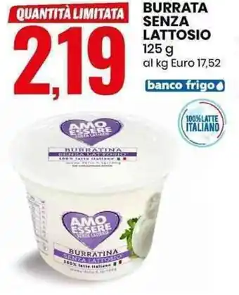 Eurospin BURRATA SENZA LATTOSIO 125 g offerta
