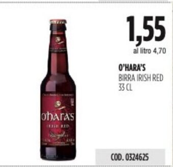 Carico Cash & Carry O'HARA'S BIRRA IRISH RED 33 CL offerta