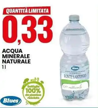 Eurospin Blues ACQUA MINERALE NATURALE 1 l offerta
