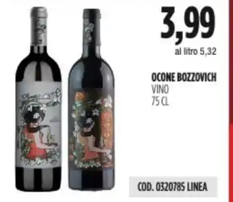 Carico Cash & Carry OCONE BOZZOVICH VINO 75 CL offerta