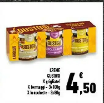 Conad Superstore Creme Gustosi Grigliate/Formaggi/Bruschette offerta