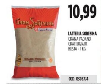Carico Cash & Carry LATTERIA SORESINA GRANA PADANO GRATTUGIATO BUSTA-1 KG offerta