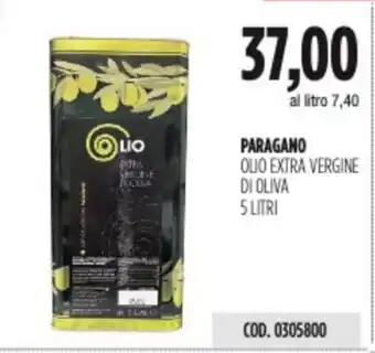 Carico Cash & Carry PARAGANO OLIO EXTRA VERGINE DI OLIVA 5 LITRI offerta