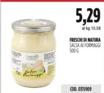 Carico Cash & Carry FRESCHI DI NATURA SALSA AI FORMAGGI 500 G offerta