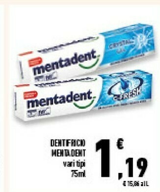 Conad Superstore Mentadent Dentifricio offerta