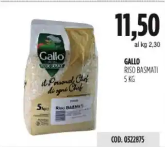 Carico Cash & Carry GALLO RISO BASMATI 5 KG offerta