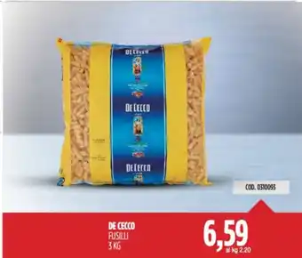 Carico Cash & Carry DE CECCO FUSILLI 3 KG offerta