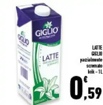 Conad Superstore Giglio Latte Parzialmente Scremato 1000 G(ml) offerta