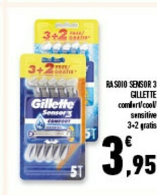 Conad Superstore Gillette Rasoio Sensor 3 offerta