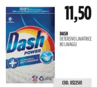 Carico Cash & Carry DASH DETERSIVO LAVATRICE 80 LAVAGGI offerta