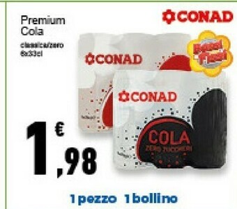 Conad Superstore Conad - Premium Cola 330 G(ml) offerta