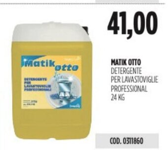 Carico Cash & Carry MATIK OTTO DETERGENTE PER LAVASTOVIGLIE PROFESSIONAL 24 KG offerta
