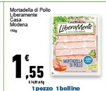 Casa Modena Mortadella Di Pollo LiberaMente 110 G(ml)