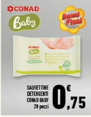 Conad Superstore Conad Baby Salviettine Detergenti offerta
