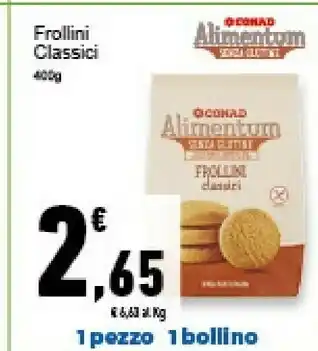 Conad Superstore Conad - Frollini Classici 400 G(ml) offerta