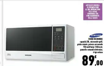 Conad Superstore Samsung Forno Microonde offerta