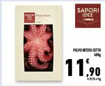 Conad Superstore Polpo Intero Cotto offerta