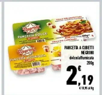 Conad Superstore Negroni Pancetta Affumicata A Cubetti offerta