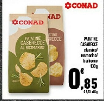 Conad Superstore Conad - Le Patatine Caserecce 130 G(ml) offerta