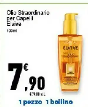Conad Superstore L'Oreal Paris Elvive Olio Straordinario Per Capelli 100 Ml offerta