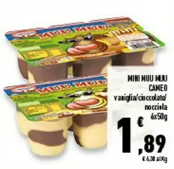 Conad Superstore Cameo Muu Muu Mini Vaniglia 300 G(ml) offerta