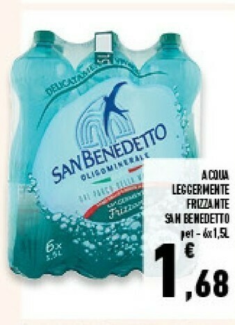 Conad Superstore San Benedetto Acqua Minerale Leggermente Frizzante offerta