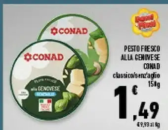 Conad Superstore Conad - Pesto Alla Genovese Con Basilico Fresco offerta