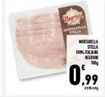 Conad Superstore Negroni Mortadella Stella 100% Italiana offerta