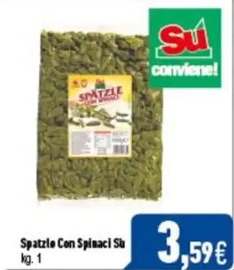 Spatzle Con Spinaci Su kg. 1